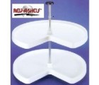 (RV3472-32WH)   32" Value Line Kidney Shelf Set, White   ** CALL STORE FOR AVAILABILITY AND TO PLACE ORDER **